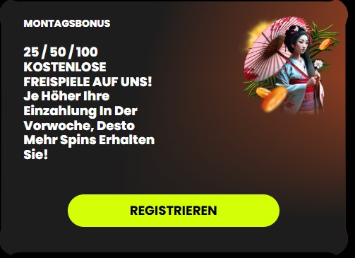 spin samurai montagsbonus
